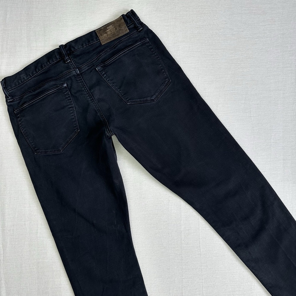 Todd Snyder Five Pocket Stretch Chino Jeans Men Measures 32 x 29.5 Black Faded - Picture 8 of 10